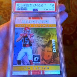 2017 mini donruss optic Patrick mahomes/Dawson illusions